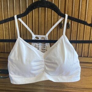⛄️ ANEMONE White Strappy Back Bralette